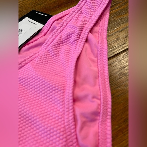 NewLook | Pink Popcorn Textured | High-Waisted Bikini Briefs | Women’s 6 - Picture 5 of 7